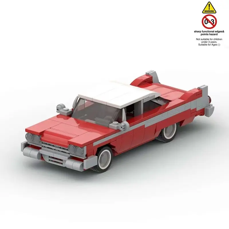 Classic Movie Building Car Model + Plymouth Assembly Sports Car + 379pcs Toy Building Sets + Holiday Gift + Desktop Decoration Collection + Model Car Kits