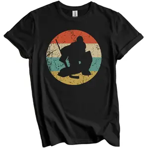 Hockey Goalie Shirt - Goalie Gift - Vintage Retro Hockey Goalie T-Shirt - Hockey Icon Shirt