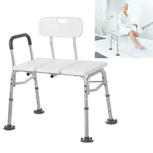 Garvee Adjustable Height Step Stool with Dual Handles – Non-Slip Platform, 450 lbs Capacity, Heavy Duty Safety Step for Seniors, Adults, Disabled, Bedside, Bathroom, Portable Steel Frame Foot Stool