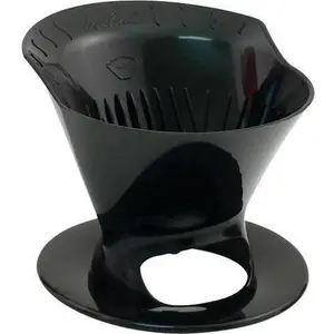 64007 1 Cup Black Pour-Over Coffee Brew Cone