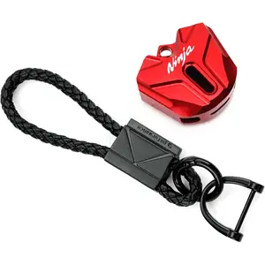 Fit For Kawasaki Ninja 650 Ninja 500 Ninja 400 1000SX ZX10R ZX6R ZX4RR CNC Motorcycle Key Cover Keyring Key Chain