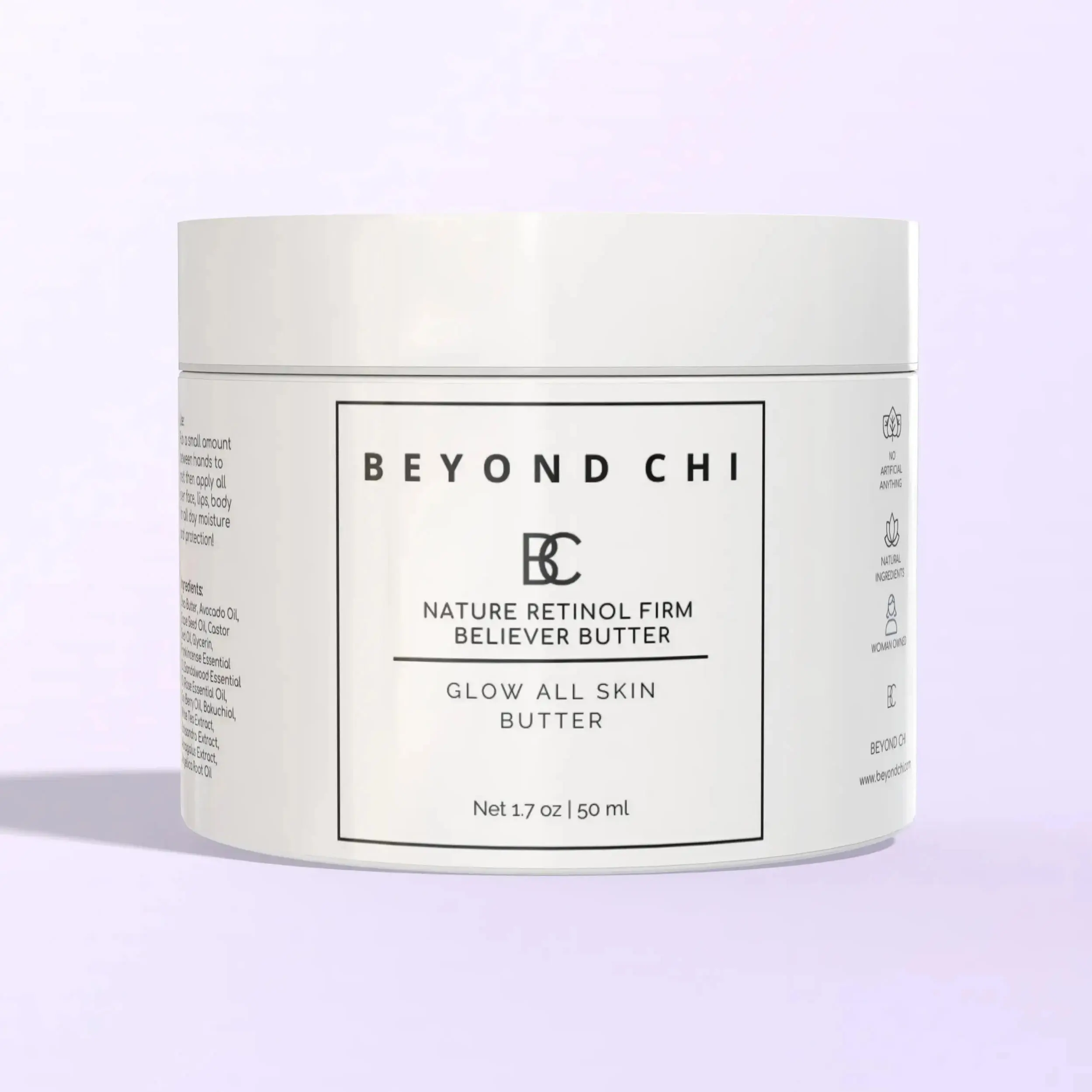 BEYOND CHI Nature Retinol Firm Believer Butter 17 oz - Moisturizer for Radiant Skin, Skincare, Comfort & Skin Repair