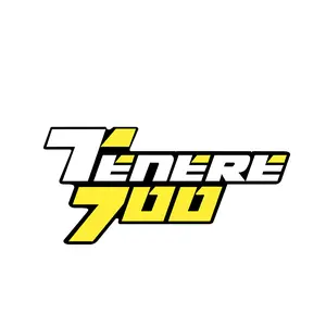 1PC Hardcore Rally "TENERE 700" Logo Decor Sticker For Rally Bodies, Backpacks, Daily Items Yellow-White-Black Contrast + Sharp 3D Font Themed Decor Fill With Rally Motorcycle Enthusiast Off-Road Vibe Enhance Rally Motorcycle Cool Style