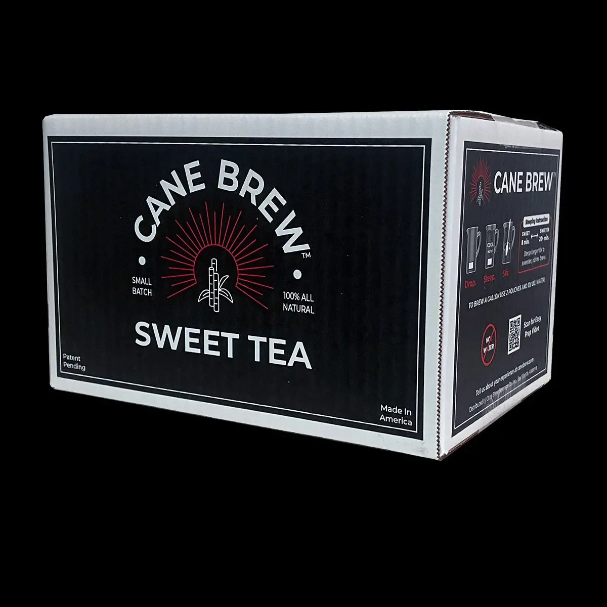 Cane Brew Original Sweet Tea - 16 One-Gallon Tea & Sugar Bags - Makes 16 Gallons - Gluten Free - Non-Returnable