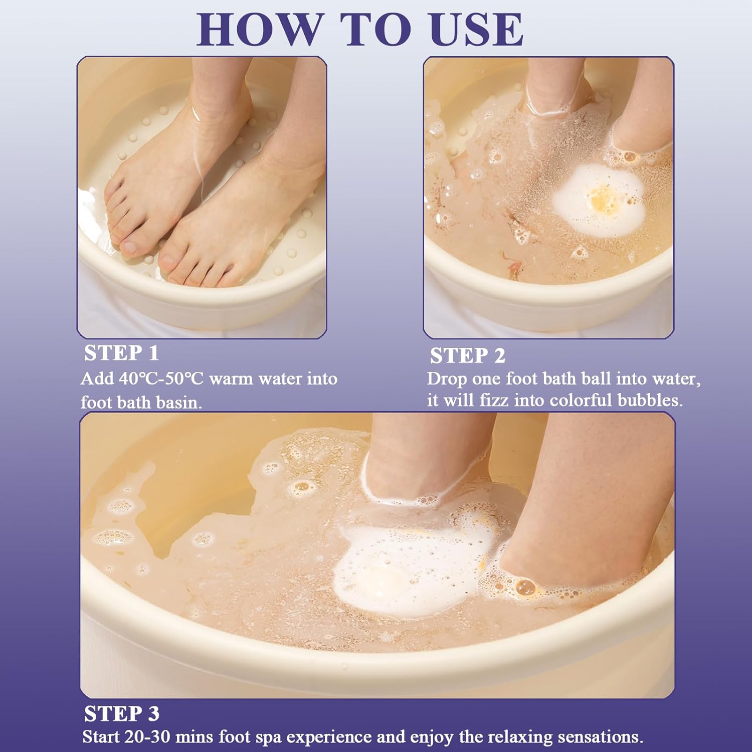 Foot Bath Bombs 12 Pack, Organic Natural Handmade Foot Soak with Bath Salt and Essential Oil, Foot Spa Bomb with Rich Bubbles for Relaxing Softening Moisturizing Dry & Tired Feet