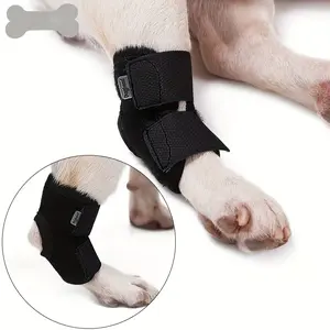 1pc Dog Hock Joint Brace, Adjustable Ankle Support Wrap For Dogs, Pet Canine Rear Leg Recovery Protector, Prevents Licking & Stabilizes Joint
