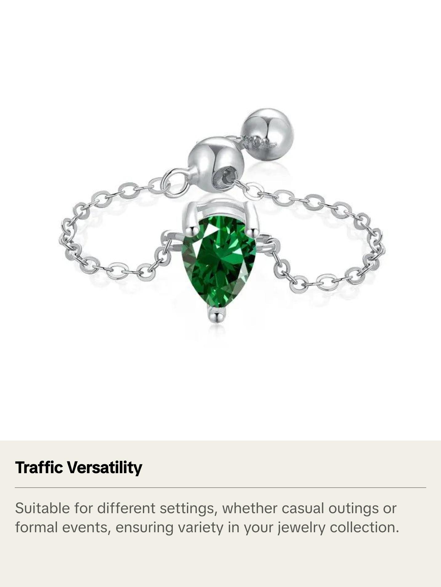 Adjustable Gem Rings