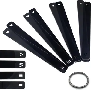 8 Pcs Polymer Clay Depth Guide Set, 4 Size for Adjustable Thickness Gauges for Precise Thickness Control, Durable Roller Depth Guides for Crafting