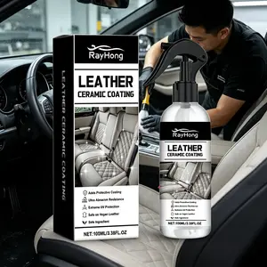 Professional Leather Ceramic Coating Spray | High-Gloss Shine & Scratch Resistance for Car Seat Sofa | Car Detailing Supplies