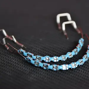 Temporary Braces Clip-on Dentures Full Dentures Fashion Hip Hop Blue Black Color Handmade Metal Dental Braces Oral Tooth Gem Kit for Men and Women