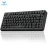 AULA F75 Pro Wireless Mechanical Gaming Keyboard - 75% Gasket Structure, Hot Swappable, RGB Backlit, Pre-Lubed Reaper Switches, Side Printed PBT Keycaps, 2.4GHz/BT5.0/USB-C, Creamy, QWERTY, Batteries Included, Modern Gaming Keyboards, PC Accessories