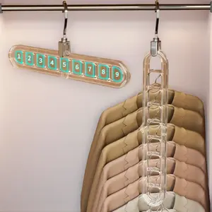 9-Hole Magic Space-Saving Hangers (3/5-Pack). Heavy-duty, 360° rotating clothes organizer. Anti-slip storage pro ideal for dorms & compact closets. bedroom house