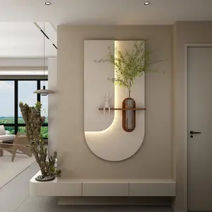 Creative green plant decoration painting with remote control LED light Home Living Room Flower Lamp Lighting