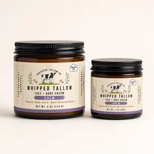 Lavender + Frankincense Whipped Tallow Balm (Calm)