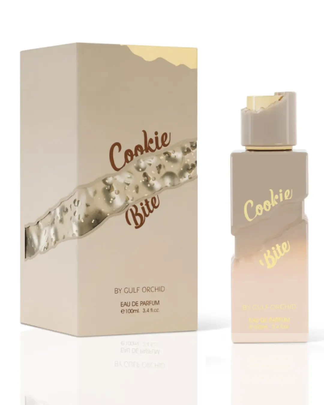 GULF ORCHID Cookie Bite Unisex Perfume - 3.4oz(100ml) Single Item, Orchid Aromatic Candy-Flavored Flavored Unisex Fragrance with Vanilla, Sweet Warmth Scent for All Genders