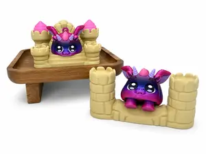 Galaxy Dragon Stompy Fantasy Keychain Set