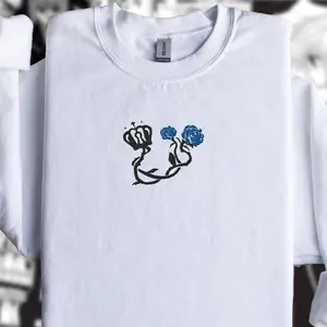 Blue Lock Embroidered Anime Shirt, Anime Embroidered Sweatshirt, Isagi Embroidered shirt, Blue Lock