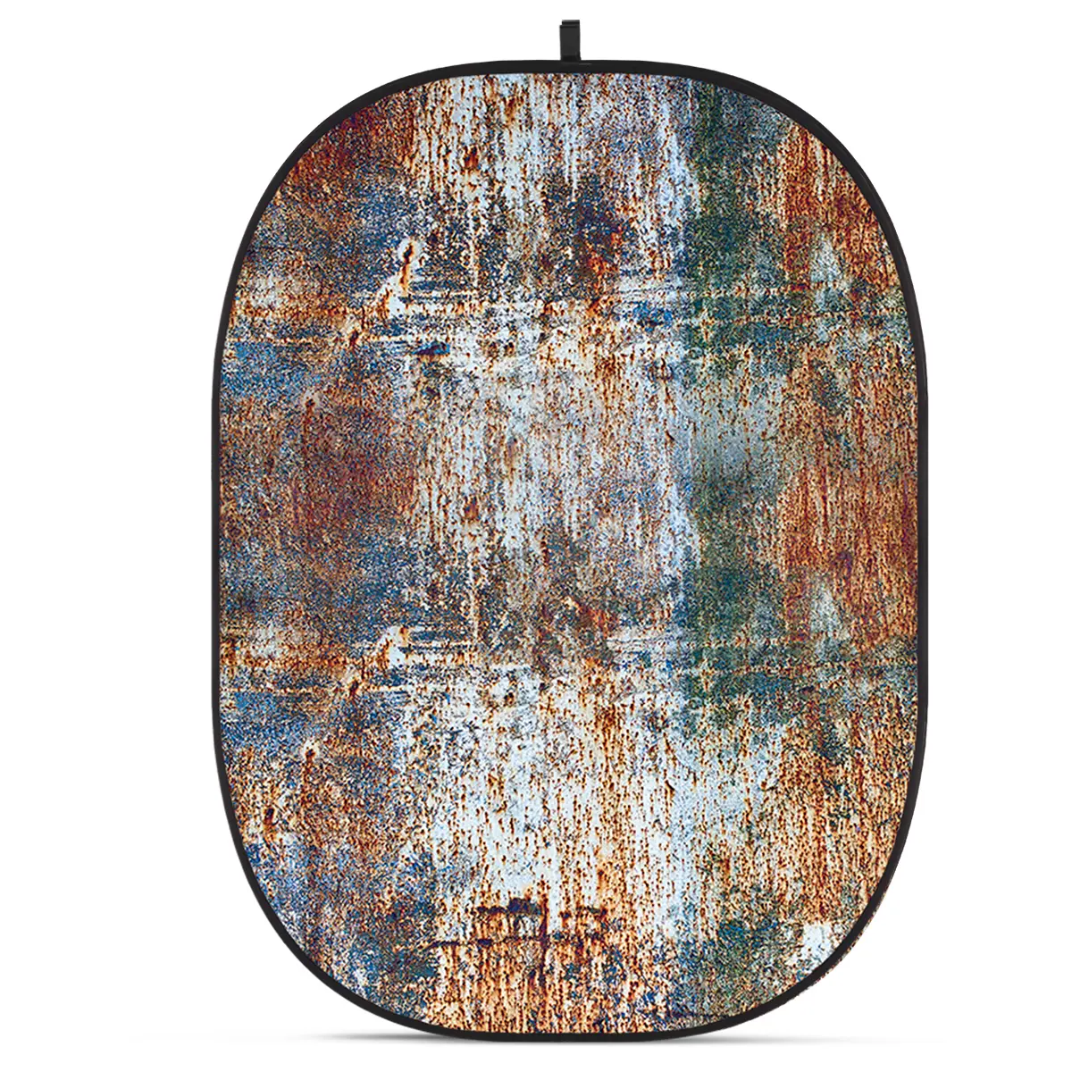 Glow CBA-WR0004 5x6.5' Fabric Collapsible Self-Standing Backdrop, Rusty Wall Design for Photographers