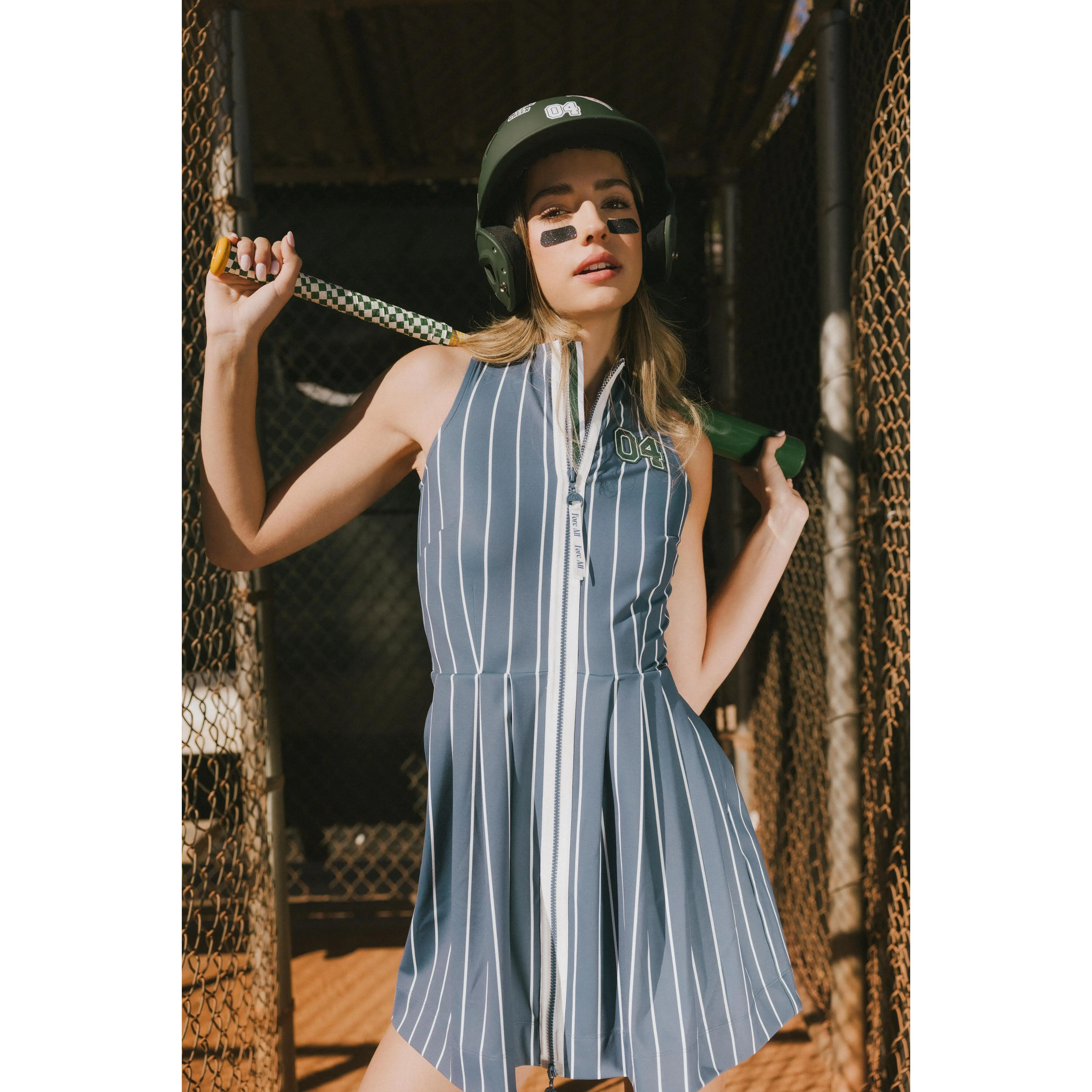 Erin Dress - Pinstripe Indigo Erin Dress - Pinstripe Indigo