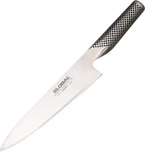 Global G-2 8-Inch Vegetable Knife – Stainless Steel Sharp Blade Multipurpose Kitchen Cutter for Salad, Vegetables & Everyday Cooking Techniques