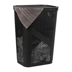 Mind Reader 60L Slim Laundry Hamper/ Basket w/Lid