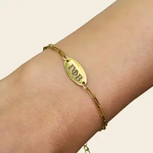 Gamma Phi Beta Sorority Bracelet - Paper Clip Style