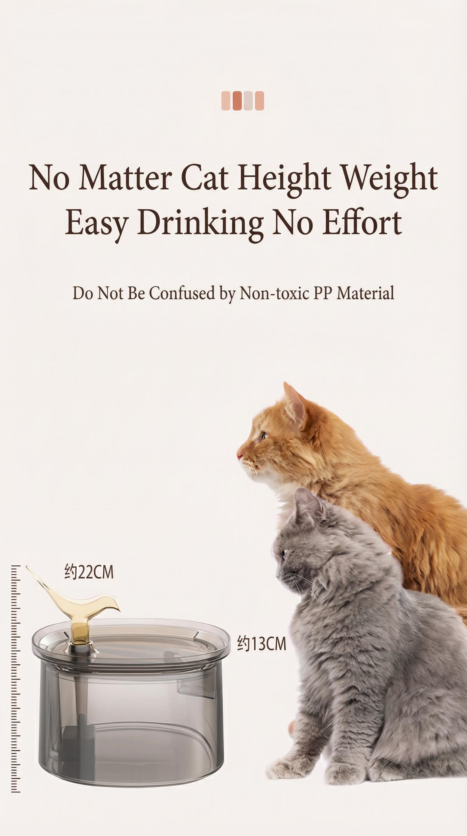 GTplayer 3L Large Capacity Automatic Pet Water Fountain, Brown Frosted Transparent Tank, Ultra-Quiet Pump & Filtration Circulation System, For Indoor Cats & Dogs, Continuous Water Supply, Easy to Clean, Smart Pet Care, New Trend of Home Pet Supplies