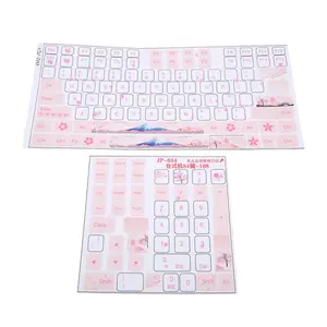 Keyboard Stickers Universal Desktop Computer Mechanical Keyboard Clear Beautiful English Keycap Button Stickers Keycaps Stickers