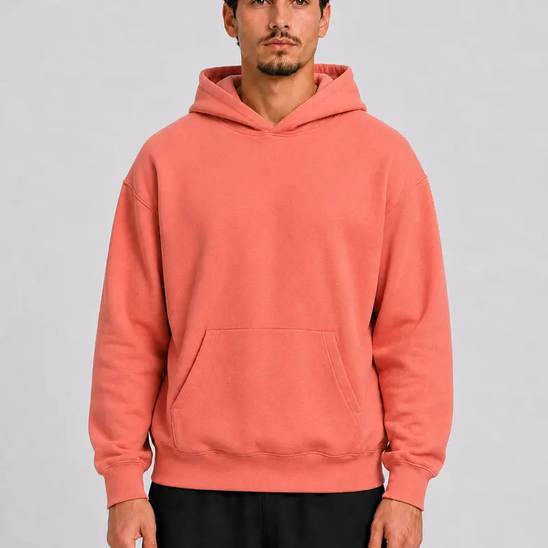 Unisex Pullover Hoodie, Heavyweight Soft Brushed Fleece Long Sleeve Relaxed Fit Casual Streetwear Loungewear Basic Top