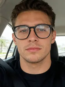 Unisex Casual Square Frame Glasses, Anti-Blue Light, Lightweight Comfortable, Daily Wear, Party Fashion, Student Preferred