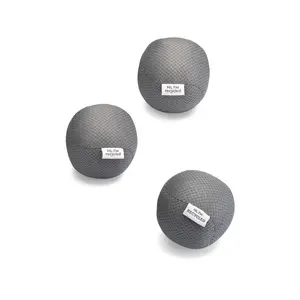 LOADS OF FUN Wool Dryer Balls - Anti-Static, Eco-Friendly, Recycled PET Filling, Non-Toxic, Unscented