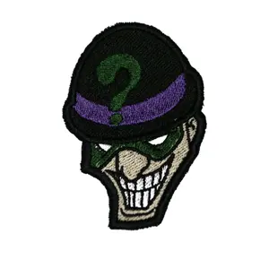 Mystery Puzzle Villain Embroidered Patch – Question Mark Riddle Master Iron-On Badge