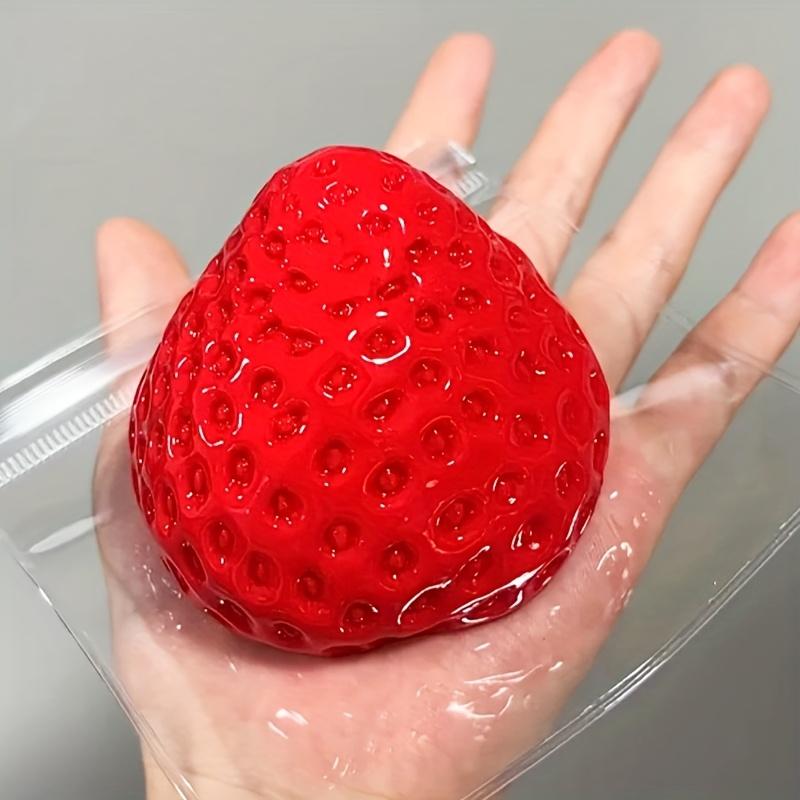[Soft Strawberry Squishy Toy] Taba Soft and Cute Strawberry Squishy Toy |     Relaxing Finger Toy with Novel Squeeze Slow Rebound Feature |     Perfect for Office Settings, Holidays, and Various Festivals as Gifts, Ideal Valentine's Day Gift or Back-to-Sc