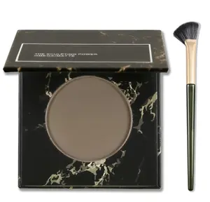 Erinde Cool Toned Contour Palette, Taupe Grey Contour Powder for Fair Pale Light Cool Skin Tones, Lightweight, Ultra-Blendable, Multiuse Goth Contouring Face Sculpting Bronzer Makeup, 01 Gray Brown