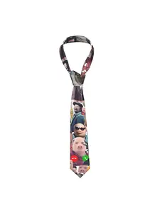 1 piece Men's John Pork Tie Soft Comfortable Polyester Woven Art Style, Parties, Casual Wear Valentine's Day Party Accessory Playful Design Durable Fabric Casual Boho Tie