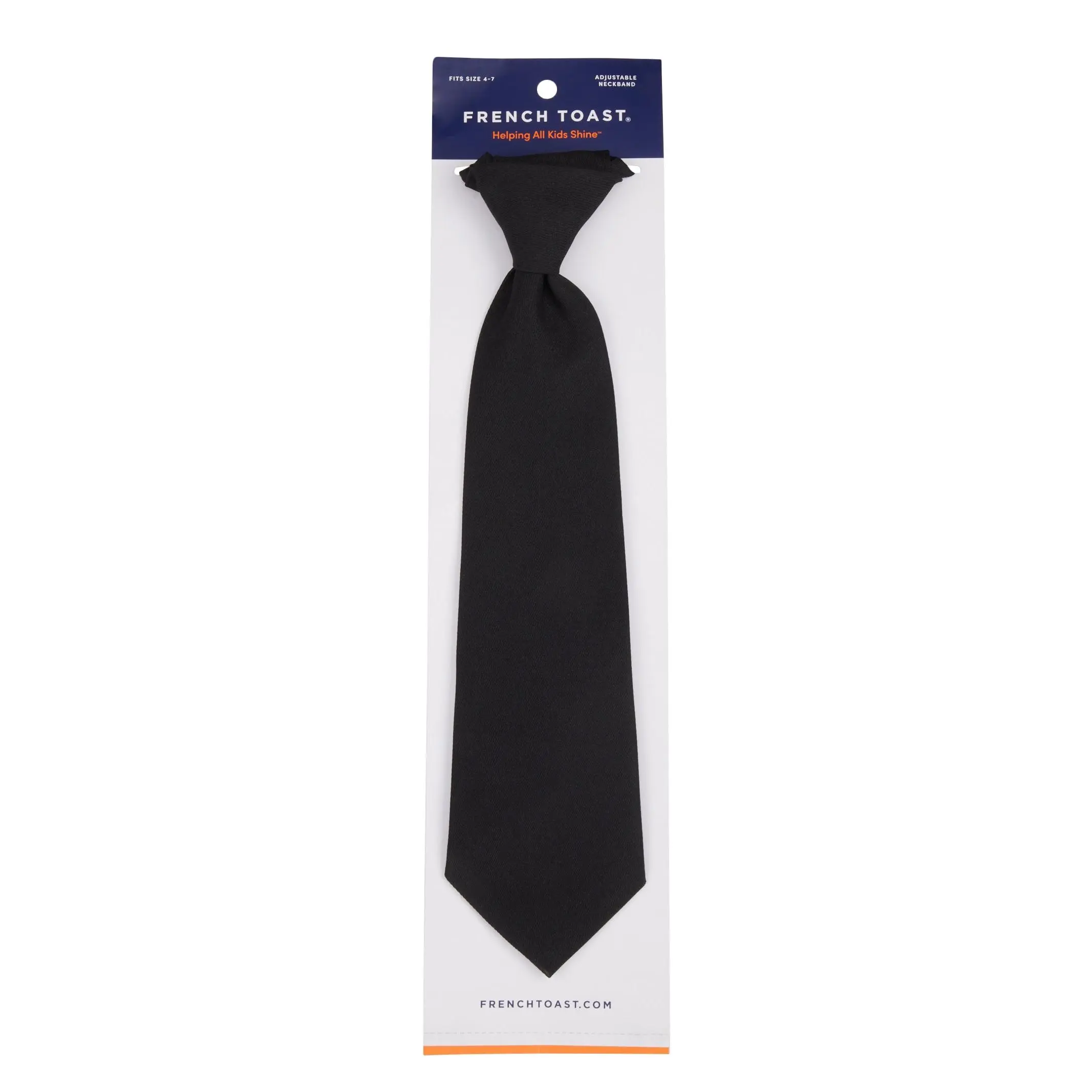 French Toast Boys 4-7 Solid Adjustable Tie French Toast Boys 4-7 Solid Adjustable Tie