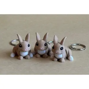 Bounding Bunny - Articulated Flexi moving keychain