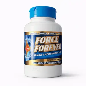 Force Forever Suplemento para Huesos y Articulaciones | Glucosamina Condroitina Colágeno 60 Tabletas | Apoyo Diario