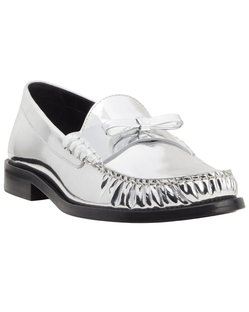 Stuart Weitzman Lottie Bow Leather Loafer