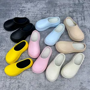 FoamFam 2026 Y2K Cloud Clogs Pastel Blue Pink Chunky Platform Sandals Ultra Lightweight Ventilated Slip On ComfyCore Aesthetic Shoes for Women EVA Material Thick Soled Wooden Clogs Indoor Home Mules