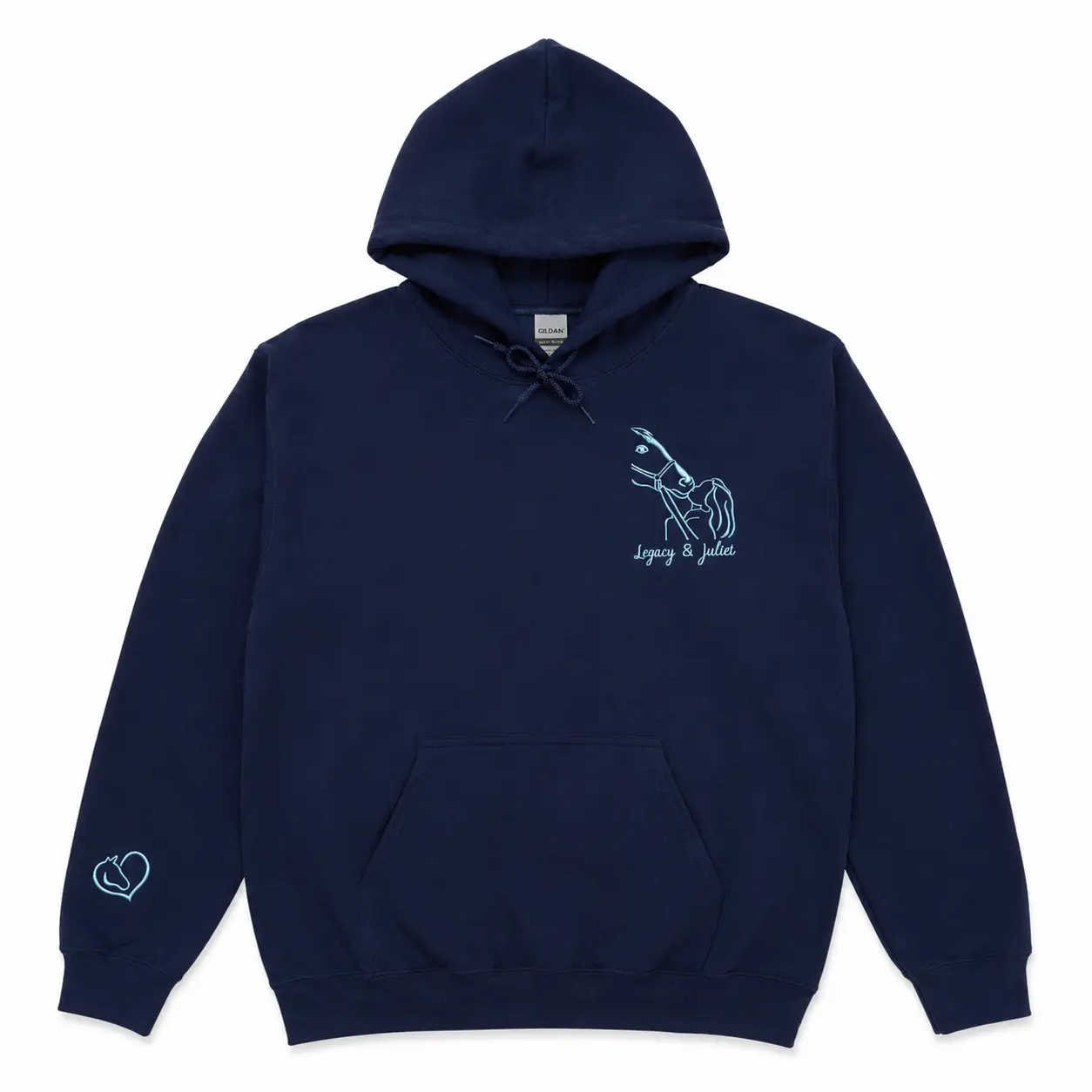 Custom Horse Hoodie from Picture – Western Horses Sweatshirt Embroidered, Horse Memorial Sweatshirt, Equestrian Gift