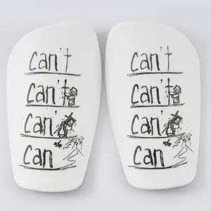 Mini Leg Pads Pair, Symmetrical Design, Football Accessories, Durable Portable Mini Soccer Leg Pads, Sports Training Equipment, Shin Guards