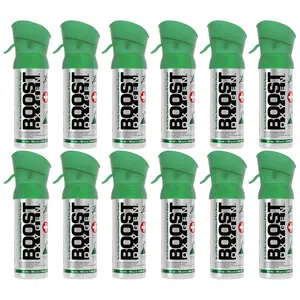 Boost Oxygen Pocket Size 3 Liter Respiratory Support Canister, Natural (12 Pack)