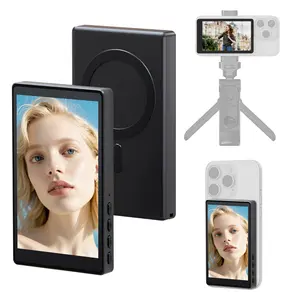 Nebula Flow  Magnetic Phone Vlog Selfie Monitor Screen, 1080P Wireless Recording, Using Phone Rear Camera for Selfie Vlog Live Stream TikTok, Compatible with iPhone and Android Adjustable Bluetooth tripod ring light gimbal stabilizer content creator kit