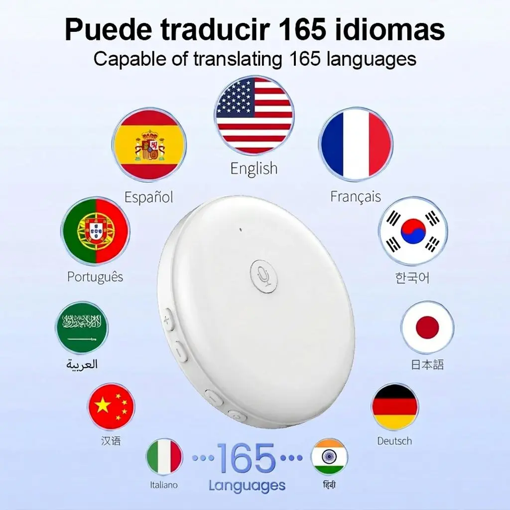English & Spanish Learning Companion – Supports 165 Languages Tu compañero para aprender inglés y español – Compatible con 165 idiomas
