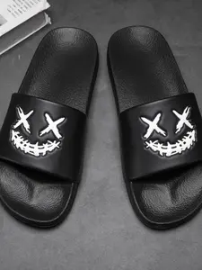 Men's Casual Sandals Summer Outdoor Beach Slippers Footwear, Large Size Comfortable PVC Eva Sole, Plain Design for Daily Wear