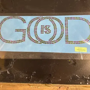 God Is Good Rhinestone Transfer Iron-On Transfer Embellishment