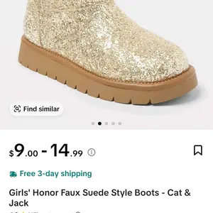 Girls' Honor Faux Suede Style Boots - Cat & Jack