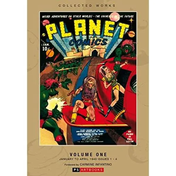 USED Book - Planet Comics Volume One January to April 1940 Issues 1-4 by Fiction House (Editors of) (Hardcover) - english