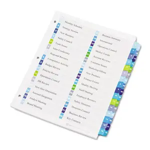 Avery 11322 Ready Index Two-Column Table of Contents Divider Title: 1-32 Multi Letter